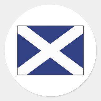 SCOTLAND FLAG CLASSIC ROUND STICKER