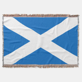 Scotland Flag Design Throw Blanket