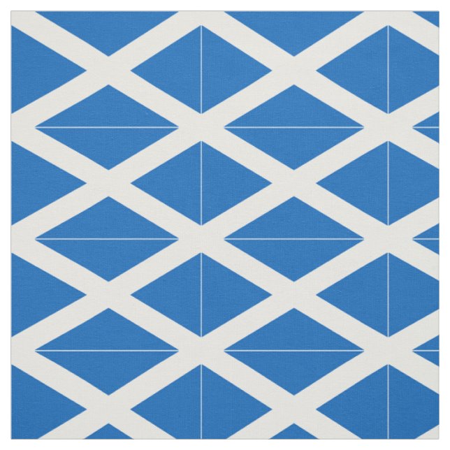 Scotland Flag Fabric (Swatch)