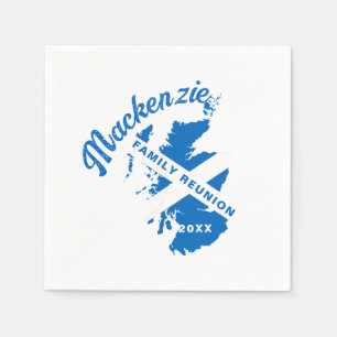 Scotland Flag Family Reunion  Napkin