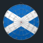 Scotland Flag Freedom Dartboard<br><div class="desc">A bold Scottish flag design on a great custom gift.
Embroidery designs are available in a selection of popular colour options.
Use the "Ask this Designer" link to contact us with your special design requests or for some assistance with your customisation project.</div>