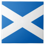 Scotland Flag Freedom Tile<br><div class="desc">A bold Scottish flag design on a  great custom gift. 
 
 Embroidery designs are available in a selection of popular colour options.  

 



 
Use the "Ask this Designer" link to contact us with your special design requests or for some assistance with your customisation project.</div>