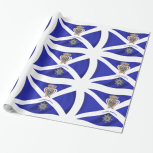 Scotland flag image Glossy-Wrapping-Paper Wrapping Paper