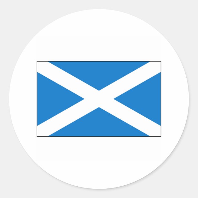 Scotland FLAG International Classic Round Sticker (Front)