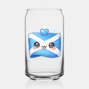 Scotland Flag Kawaii Glass Tumbler