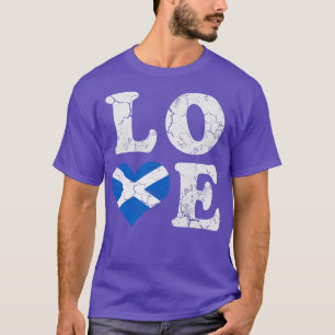 Scotland Flag Love Scottish Scot Family Heritage T-Shirt