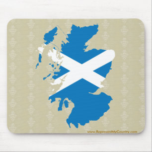 Scotland Flag Map full size Mouse Pad