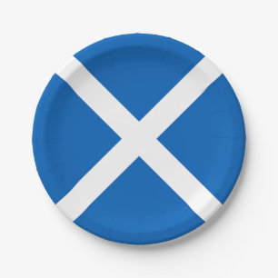 Scotland Flag Paper Plate