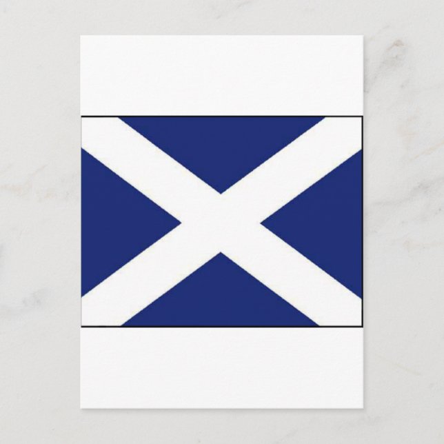 SCOTLAND FLAG POSTCARD (Front)