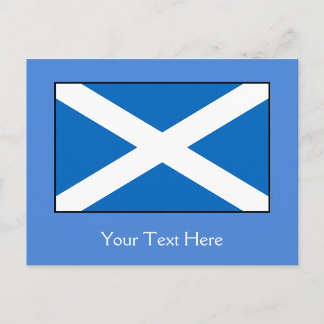 Scotland Flag Postcard (Front)