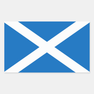 Scotland flag rectangular sticker