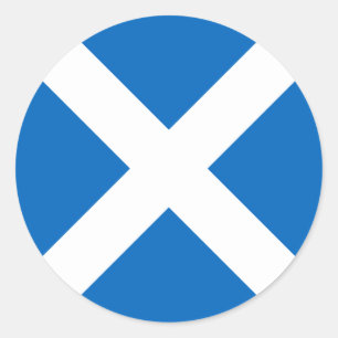 Scotland Flag - Scottish Flag Souvenir Classic Round Sticker