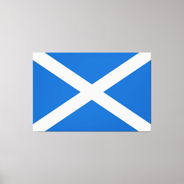 Scotland flag Scottish Saltire Canvas Print (Front)