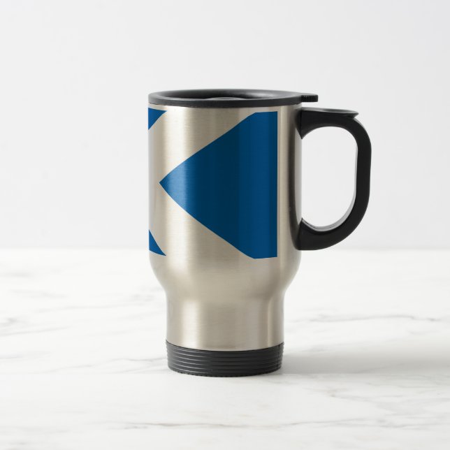 Scotland flag Scottish Saltire Travel Mug (Right)