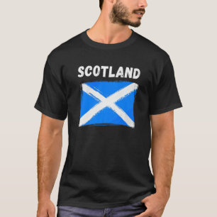 Scotland Flag Souvenir Hiking Holiday Scottish Fla T-Shirt