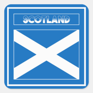 Scotland Flag Square Sticker