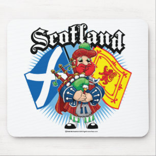 Scotland Flags and Piper Mouse Pad