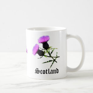 Scotland flower thistle coffee mug
