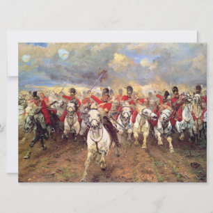 Scotland For Ever (Cavalry Officers) (Military) Card