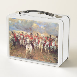 Scotland For Ever (Cavalry Officers) (Military) Metal Lunch Box