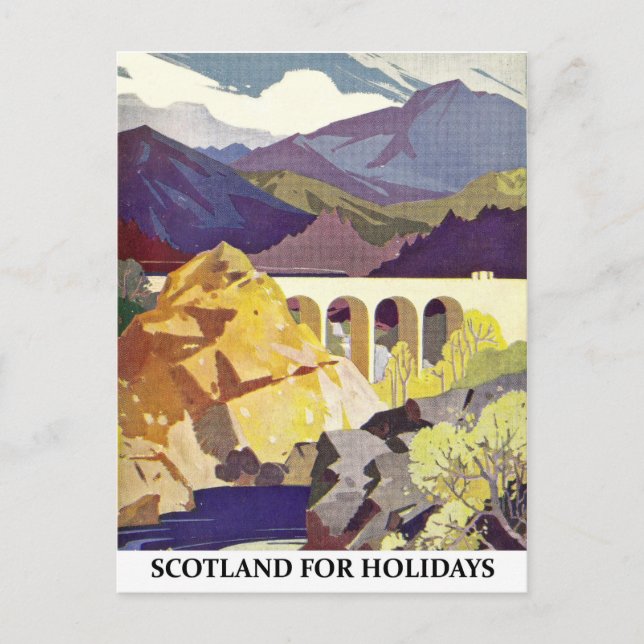 Scotland for holidays postcard (Front)