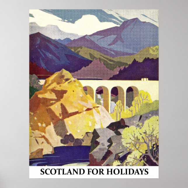Scotland for holidays poster (Front)
