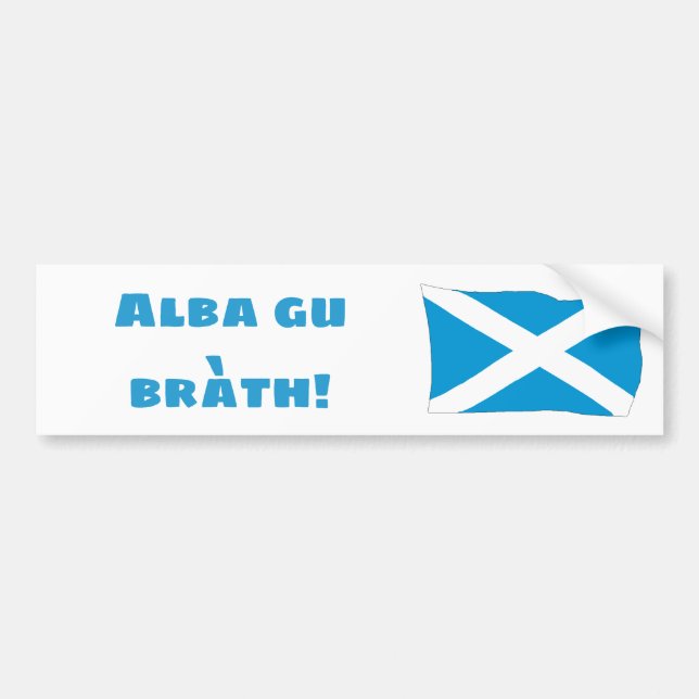 Scotland Forever Bumper Sticker (Front)
