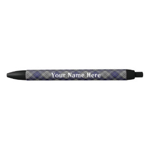 Scotland Forever Clan Napier Tartan Black Ink Pen