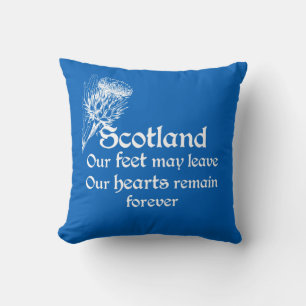 Scotland Forever Thistle Design Throw Pillow