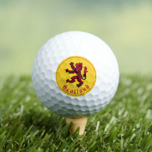 Scotland Golf Ball, Rampant Lion, Scottish patriot Golf Balls