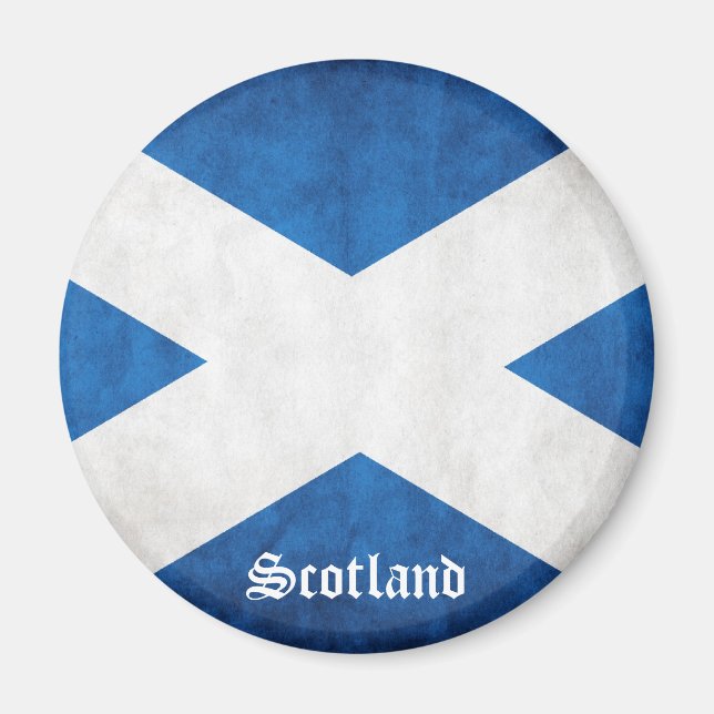 Scotland Grunge Flag Magnet (Front)