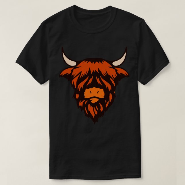 Scotland Hairy Coo 1 T-Shirt (Design Front)