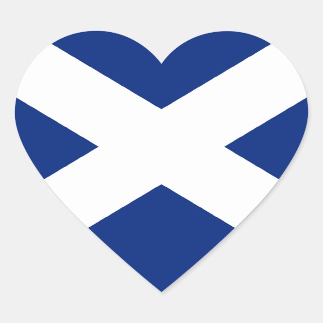 Scotland Heart Sticker (Front)
