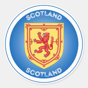 Scotland Heritage Emblem Classic Round Sticker
