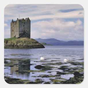 Scotland, Highland, Wester Ross, Stalker Square Sticker