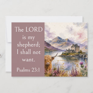 Scotland Highlands Aesthetic, Psalm 23:1 Bible Invitation