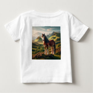 Scotland highlands Clydesdale horse Baby T-Shirt