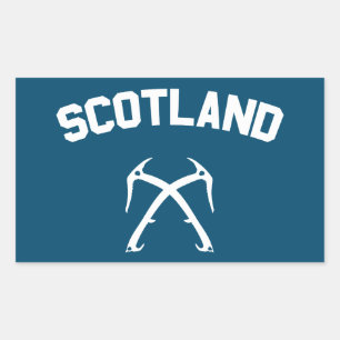 Scotland Ice Climbing Rectangular Sticker