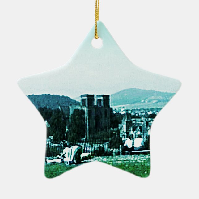 Scotland Inverness Castle Art snap-38784  jGibney Ceramic Tree Decoration (Front)