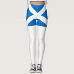 Scotland Leggings<br><div class="desc">Scotland flag,  blue white cross</div>