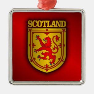 Scotland Lesser Arms Metal Tree Decoration