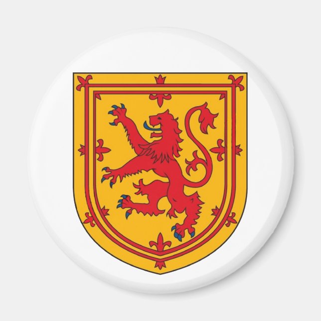 Scotland Lion Rampant Shield Magnet (Front)