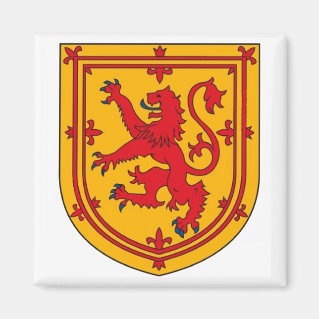 Scotland Lion Rampant Shield Magnet (Front)
