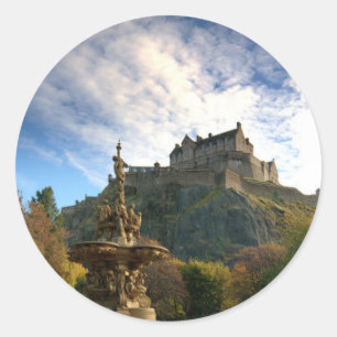 SCOTLAND: Majestic Scotland sticker. Classic Round Sticker