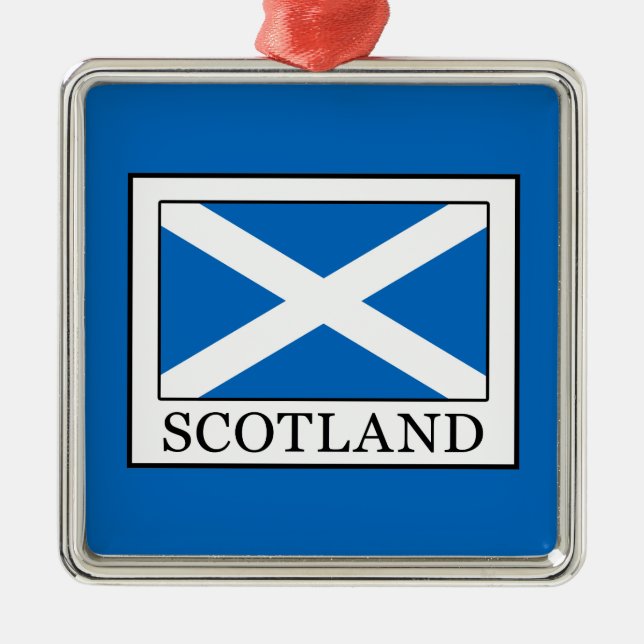 Scotland Metal Tree Decoration (Front)