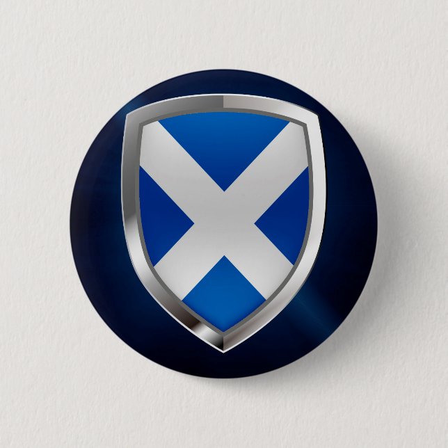 Scotland Metallic Emblem 6 Cm Round Badge (Front)
