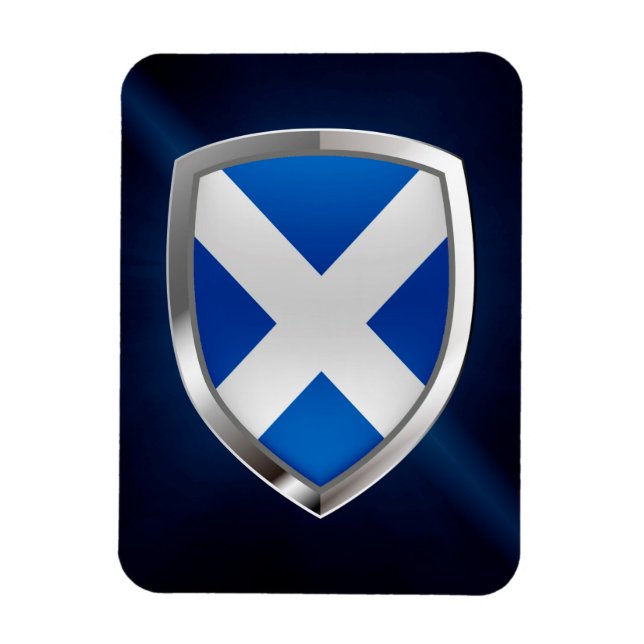 Scotland Metallic Emblem Magnet (Vertical)