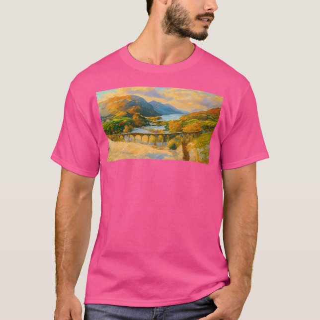 Scotland Mountains Active T-Shirt (Front)