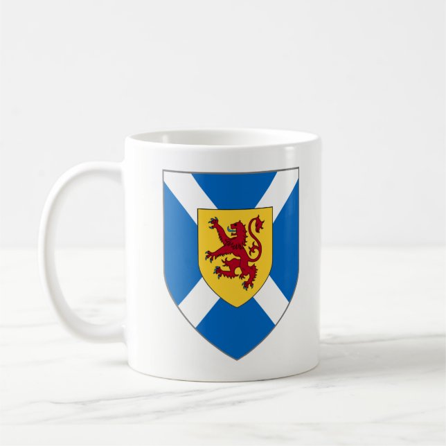 Scotland Mug - Cross & Lion Shield (Left)
