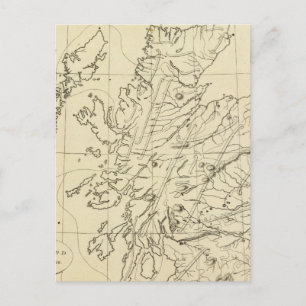 Scotland outline postcard